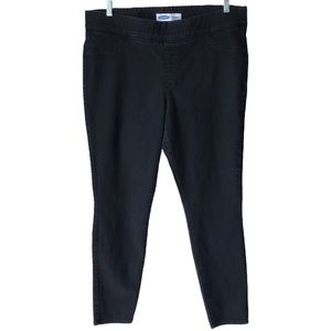 Old Navy super skinny pull on jeans 18 black